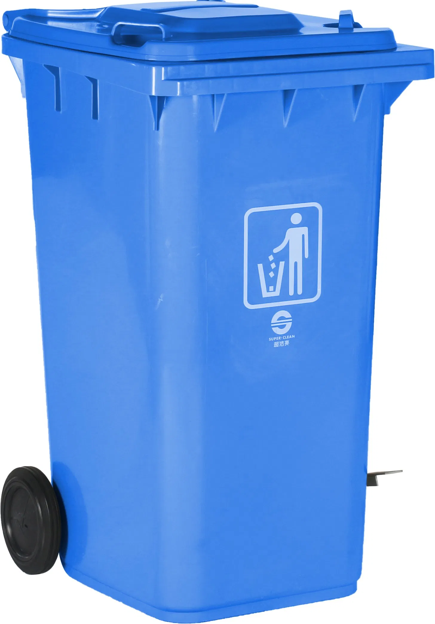 Мусорный бак 120л с педалью и колесами