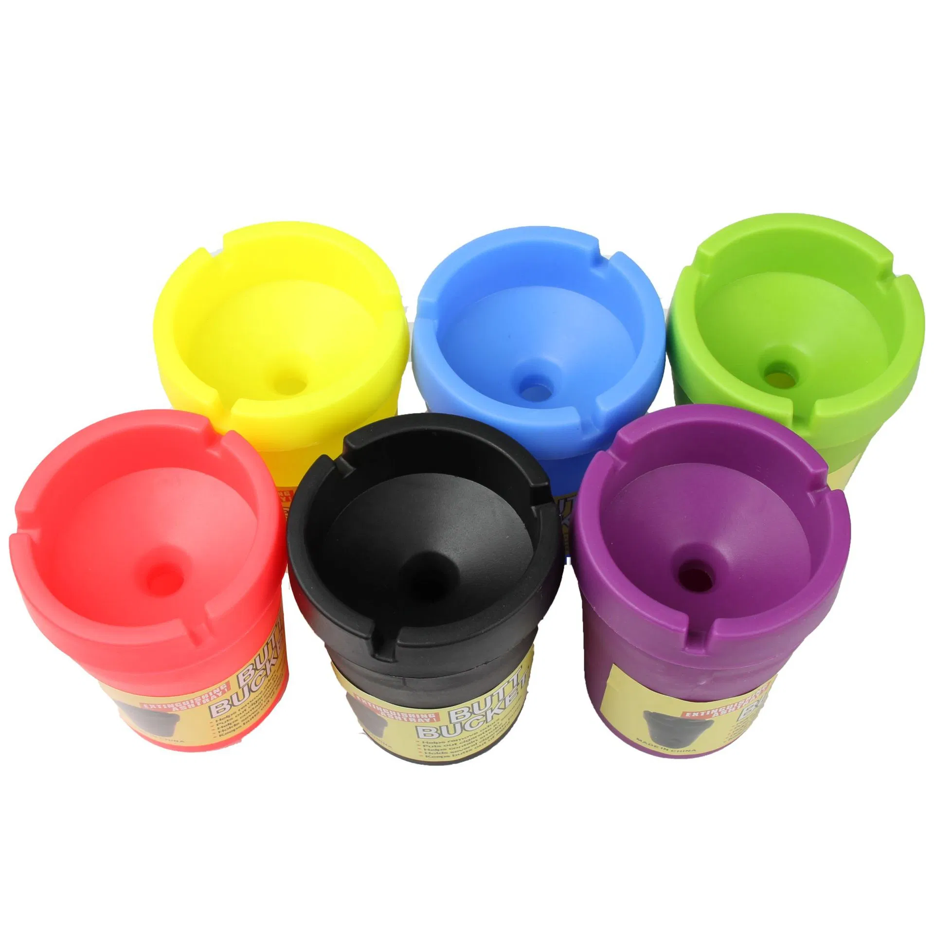 Butt Bucket Extinguishing Plastic Portable Car Ashtray