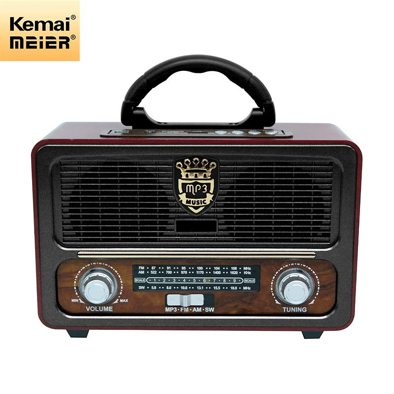 Old Fashion Vintage Design Retro Old Portable Radios Built-in Speaker Bluetooth Radio