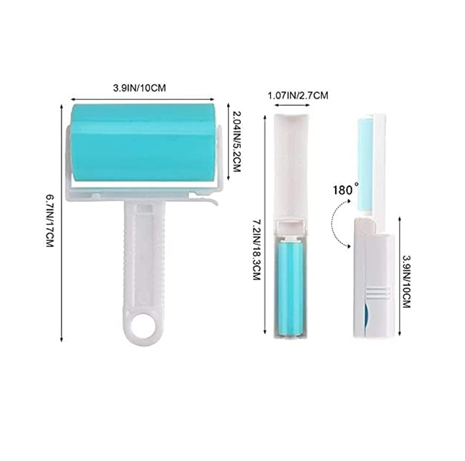 Sticky Lint Roller 3 Pack Reusable Washable Lint Roller Pet Hair Remover