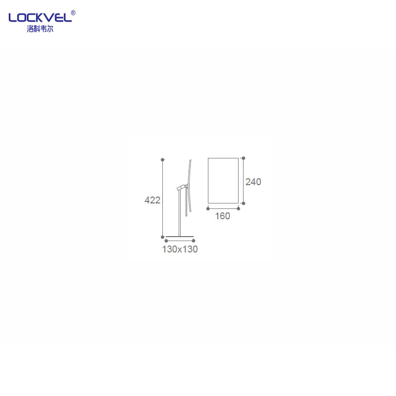 Popular Professional Plastic Standing Portable Desk Makeup Mirror