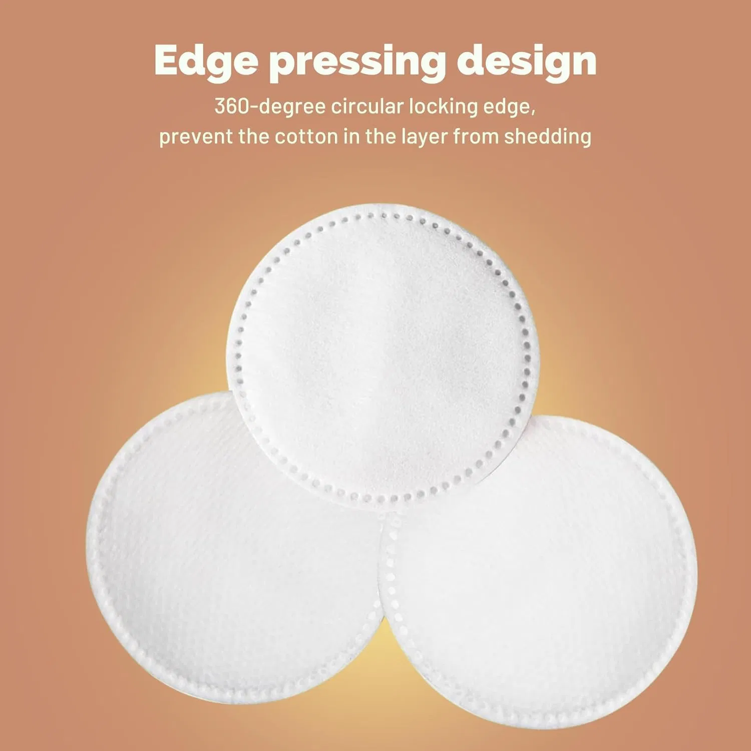 Soft Cotton Rounds, Pure Cotton Pads, Makeup Remover Pads, Lint-Free