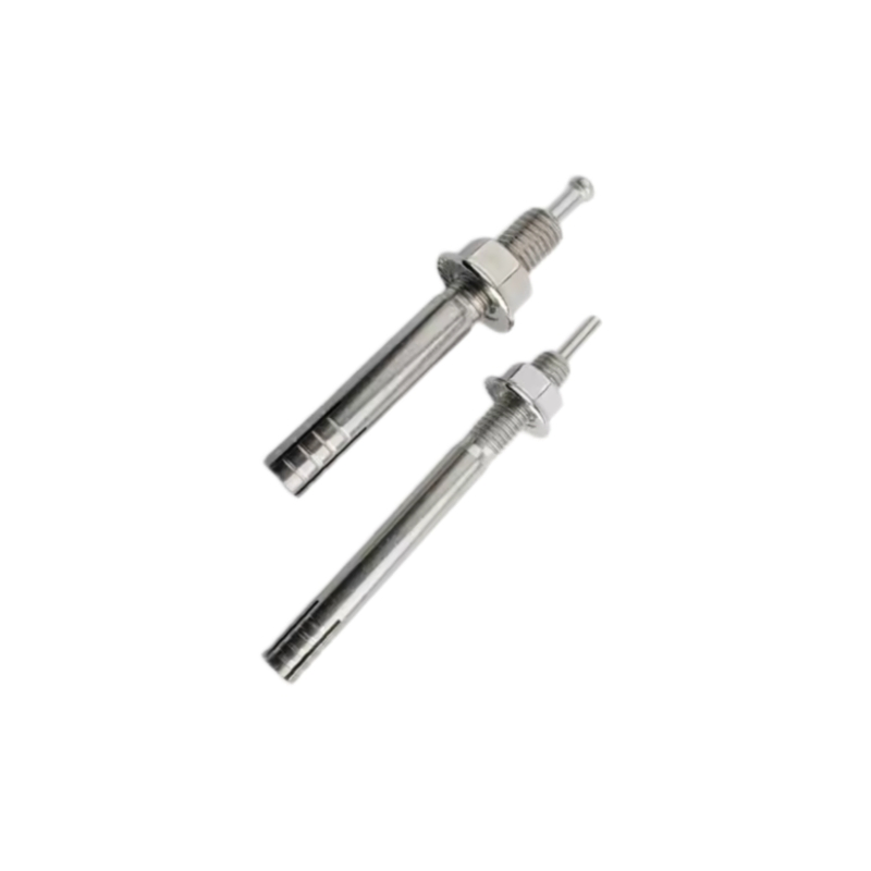 Stainless Steel Hit Anchor with Hex Flange Nut Pin Nail-in Strike Hammer Drive Bolt Anchor