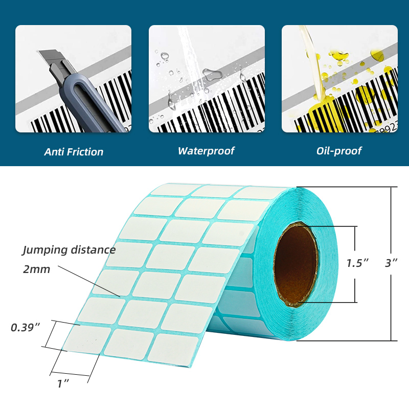 Custom Printing Thermal Blank Roll Label Small Size Mini Labels