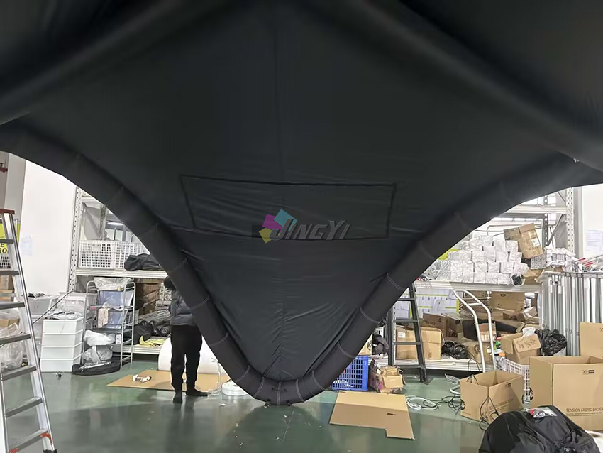 Custom Printed Logo Advertising 20ft Inflatables Sealed V Tent Big Gazebo V-wing Canopy for Outdoor Event