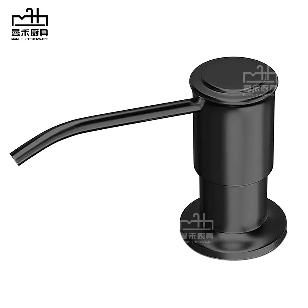 Black Matte Stainless Steel Manual Commercial Soap Hand Dispenser Liquid Pump Kitchen Dispenser for Kitchen Wholesale in China