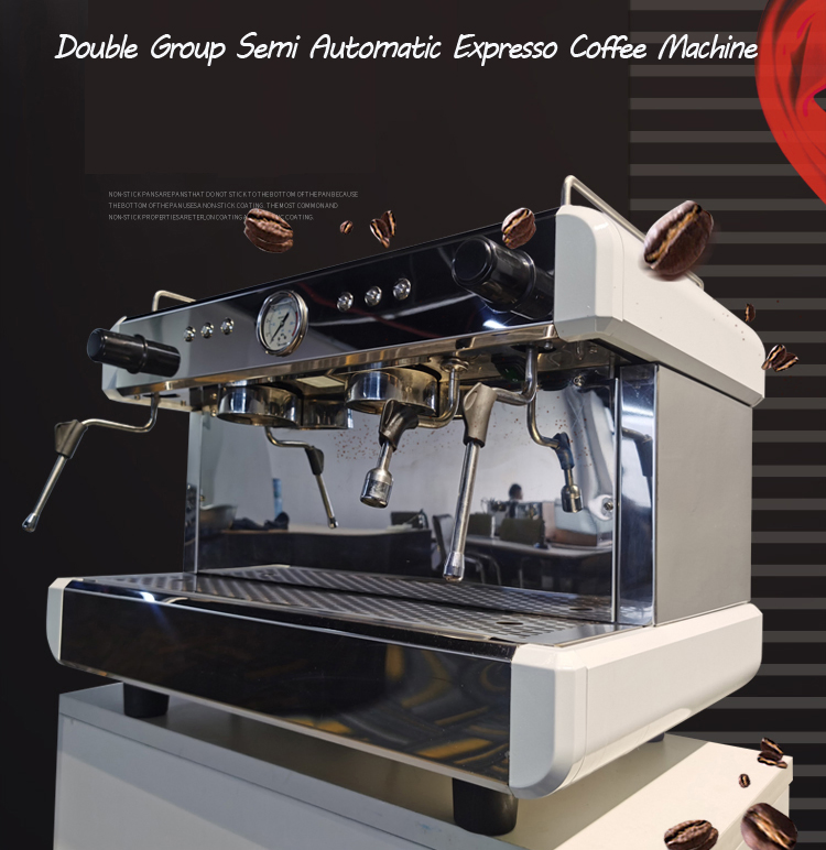 Professional Kaffeemaschine Italy Commercial Double Head Industrial Cappuccino Espresso Coffee Machine