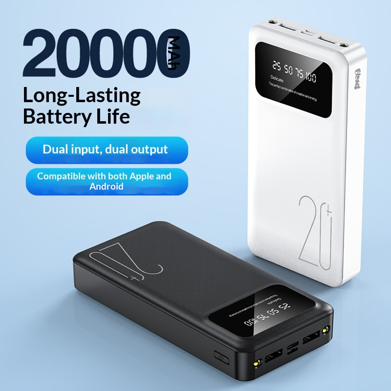 Портативный Power Bank 20000 мАч с быстрой зарядкой