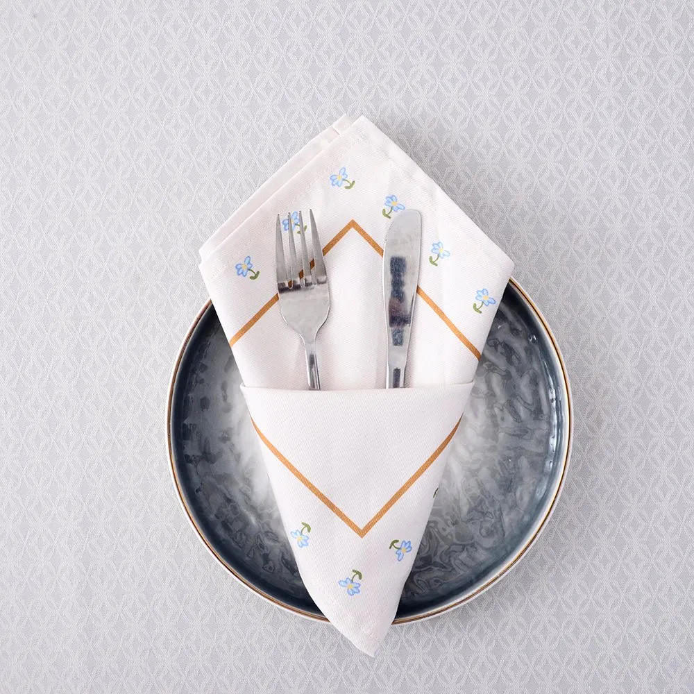 Customizable Comprehensive Printed Napkins for Dining Tables