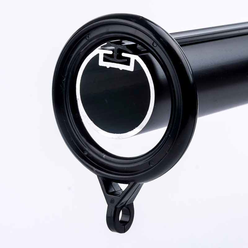 Wholesale Low Price Modern Metal Finials Brackets Double Aluminium Curtains Rods for Living Room