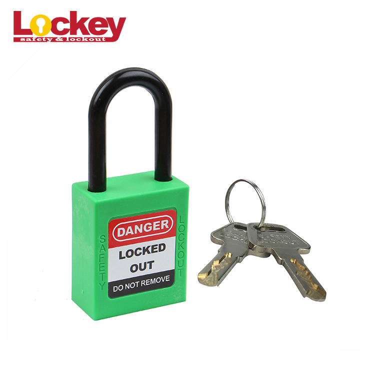China Lockey Loto OEM&ODM Nylon Shackle Safety Padlock