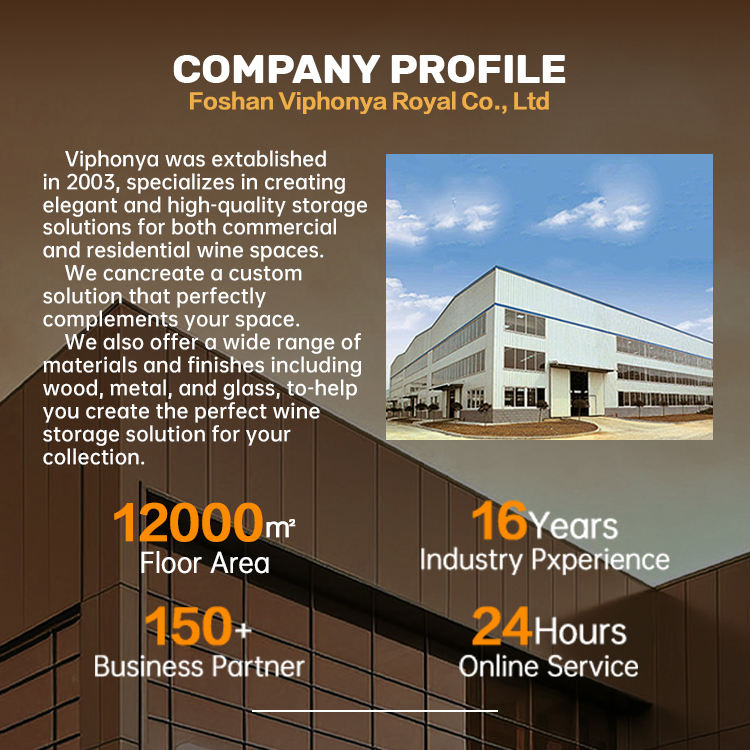 Royal Metal Personalized Customization Wine Cellar Humidity Control for High End Bars and Home