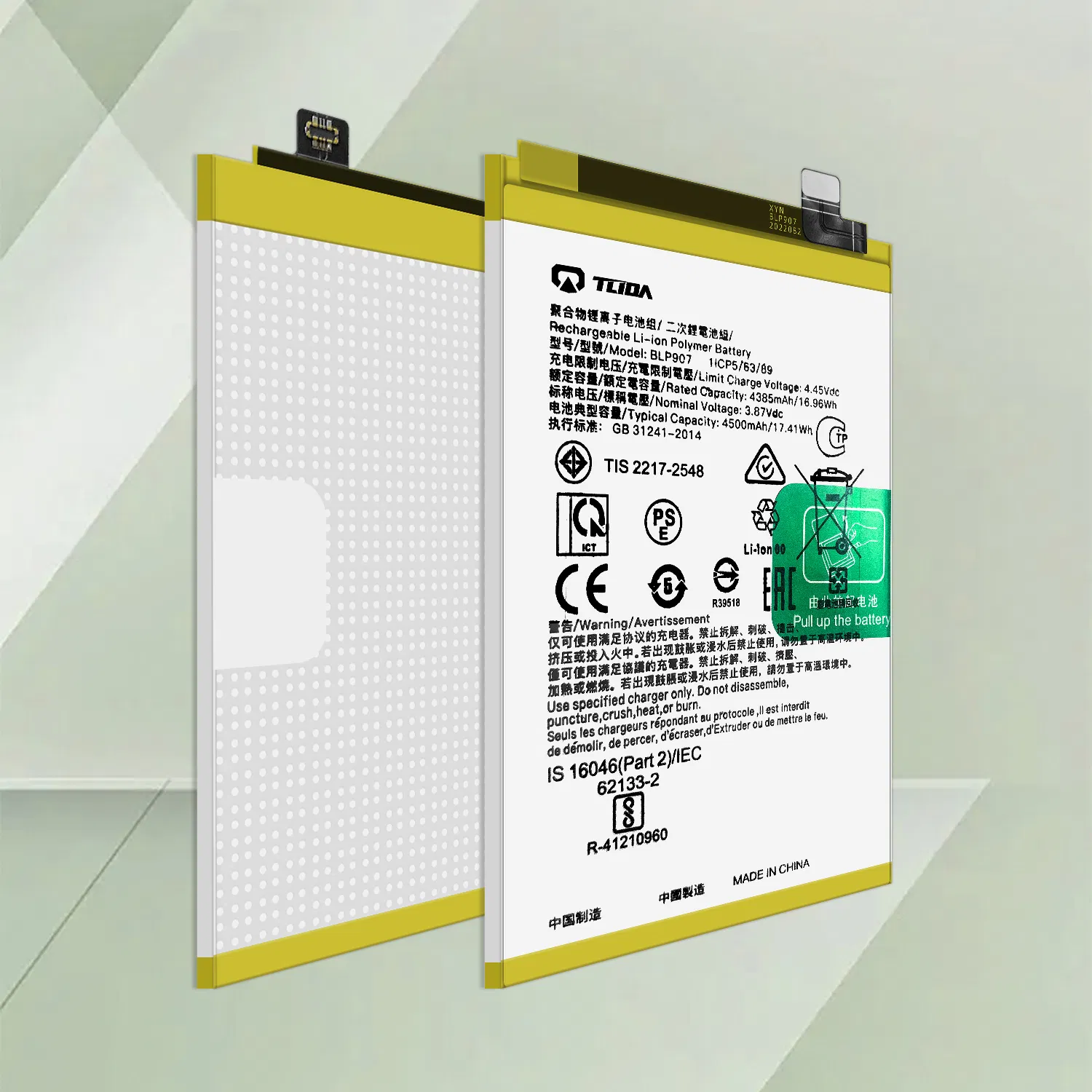 Tlida Original 0 Cycle Smart Phone Battery Replacement for Oppo Blp907 Battery