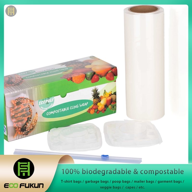 Biodegradable Cling Wrap for Food, Commercial Use Wrap Stretch Film
