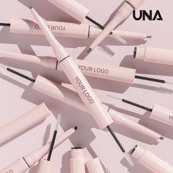 New Arrival 2 in 1 Eye Brow Pencil with Gel on The End Long-Lasting Eyebrow Styling Sculpt Set Eye Brow Pencil and Brow Gel