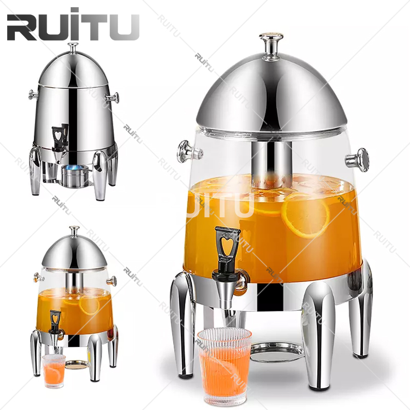 Hotel Restaurant Tableware Juice Drink Beverage Dispensers Coffee Bucket Urn Electric Fuel Heating Party Wedding Hot and Cold Tea Milk Coffee Dispenser