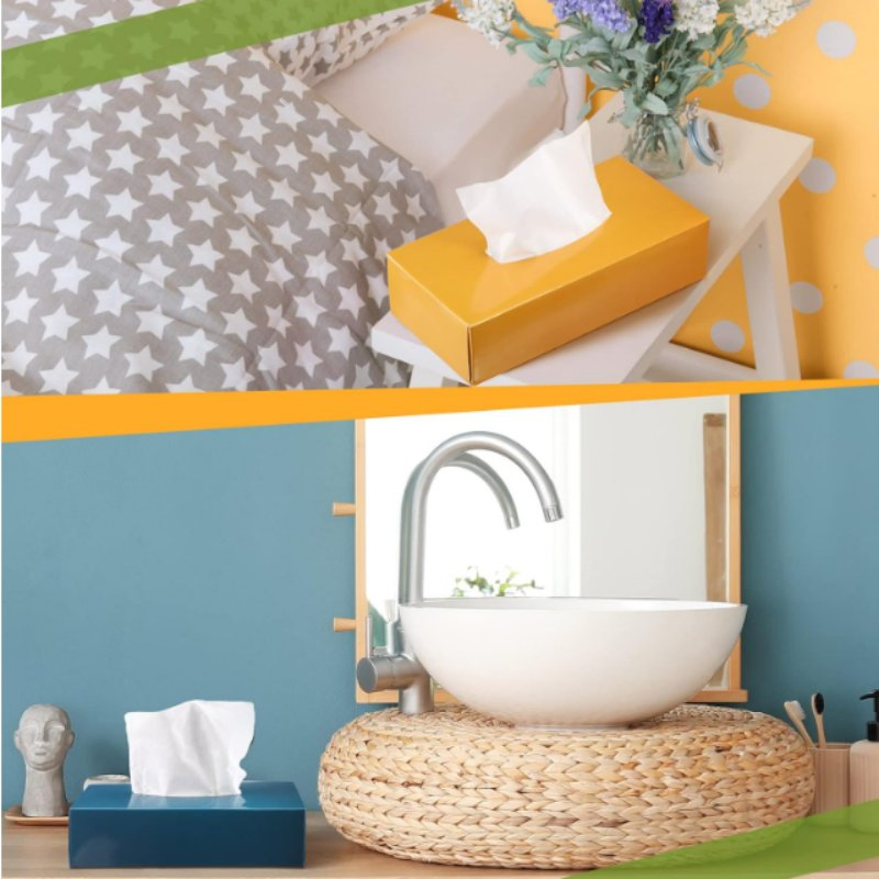 Premier Bulk Super Soft 1/3/4 Ply Virgin Embossed Face Eco-Friendly Paper Unscented Biodegradable Facial Tissue