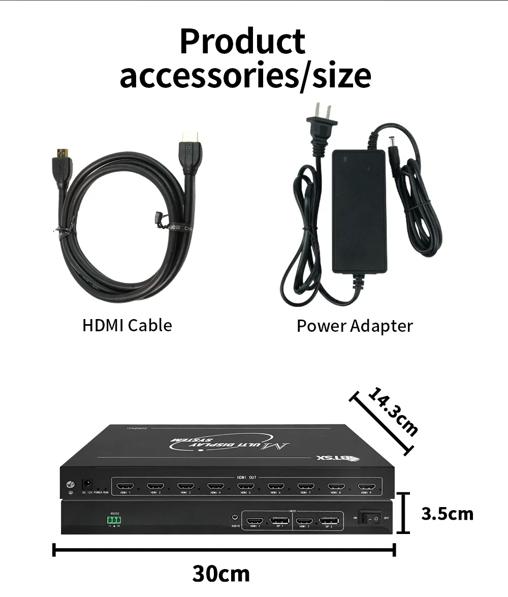Контроллер проекции BIT-MSE-209Pro, 9xHDMI, 4K@60Hz