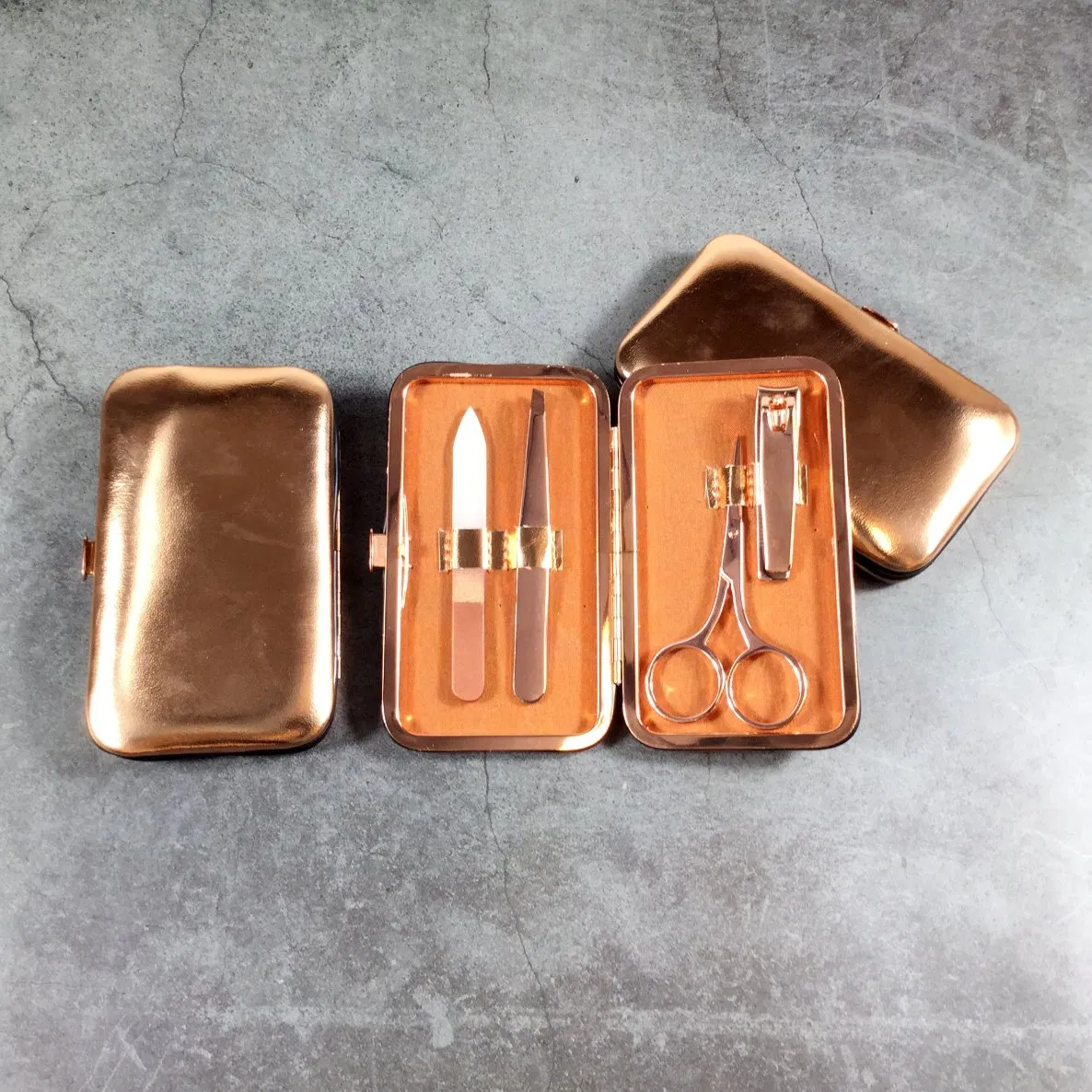 Customized Baby Rose Gold Eyelash Curler Nail Art Beauty Skin Care Tool Set Pedicure and Manicure Kit