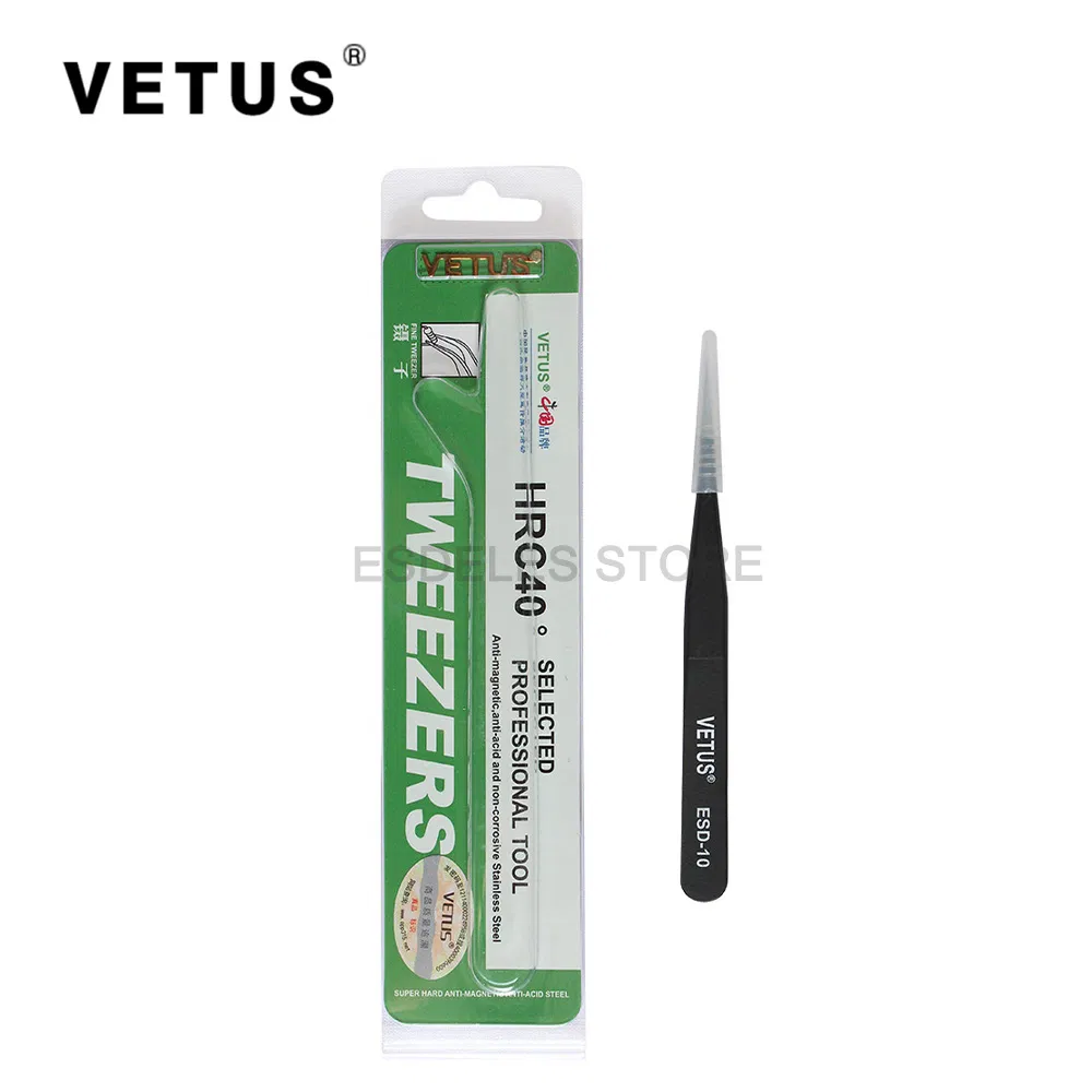 Professional Stainless Steel Soft Touch Black Painting Round Eyebrowtweezer Straight Tweezer