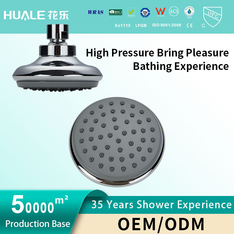 Hot Sale Rubber Nozzles 1f160 Chromed Plastic Shower for Bathroom