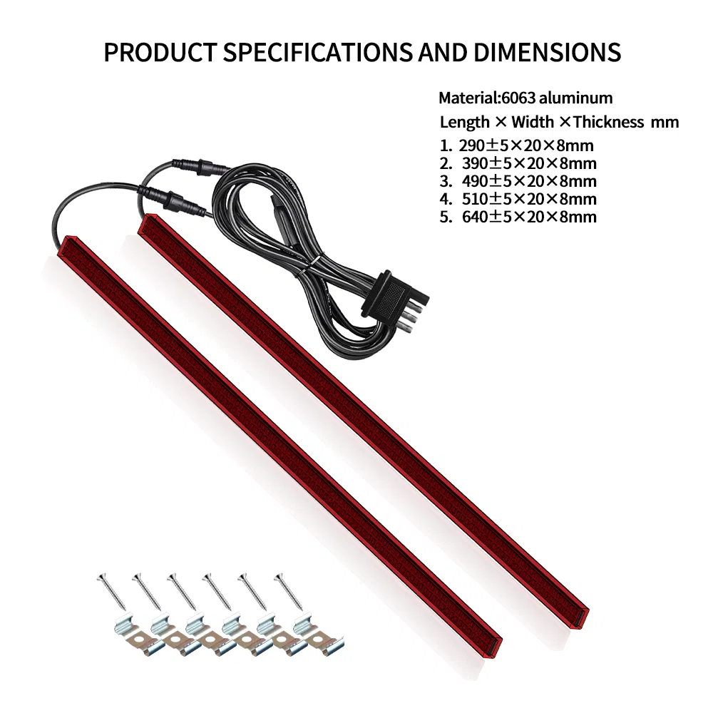 Challenger Red & Yellow LED Tail Light for Trucks and Trailers 12V/24V