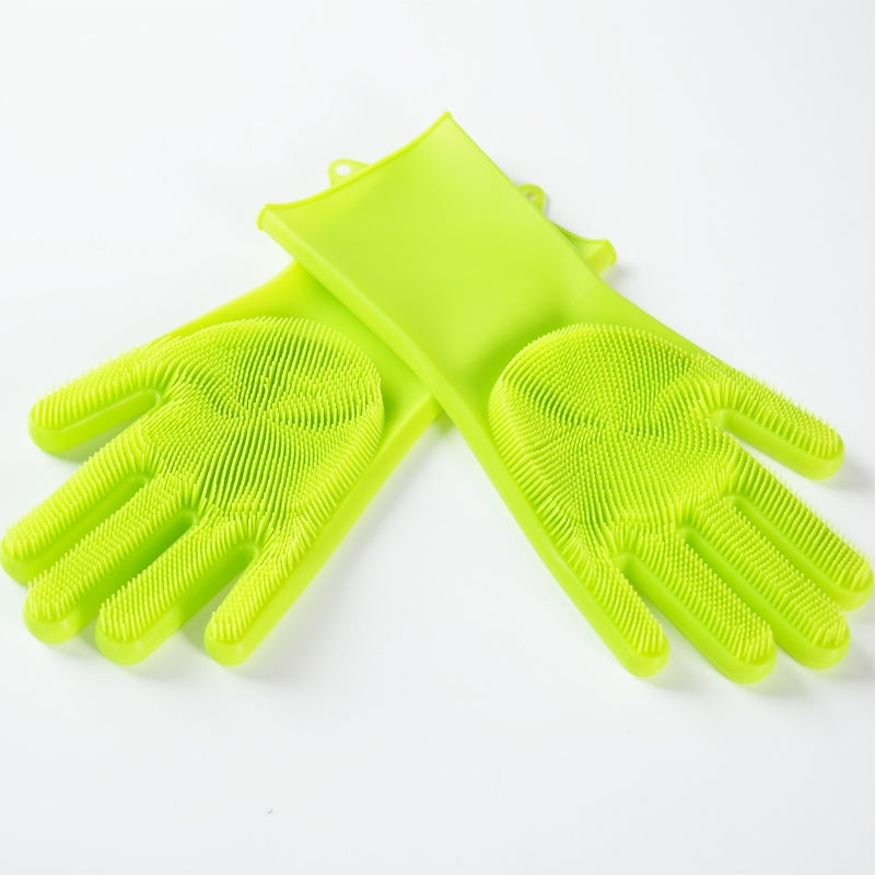 Versatile Reusable Silicone Gloves for Home Cleaning Solutions