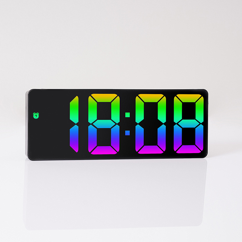 Desktop Voice Control Snooze LED Clock Temperature Display Night Mode Reloj Alarm Clock