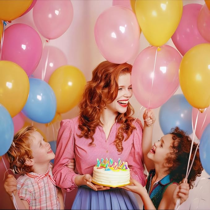 Яркие радужные латексные шары для праздника