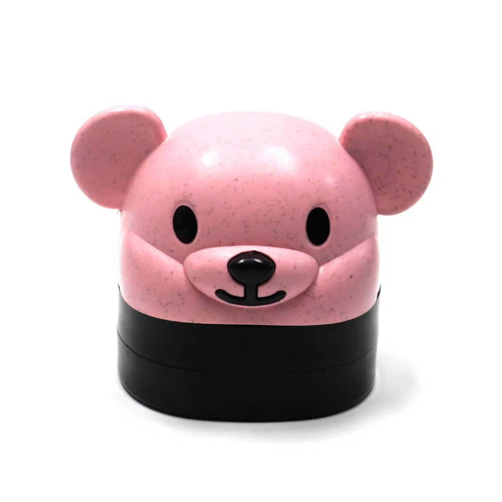 Creative 4-Layer Zinc Alloy Herb Grinder with Display Box Cute Animal Grinder