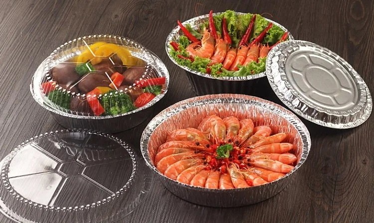 Factory Price Round 7 8 9 Inch Food Baking Foil Pan Tray