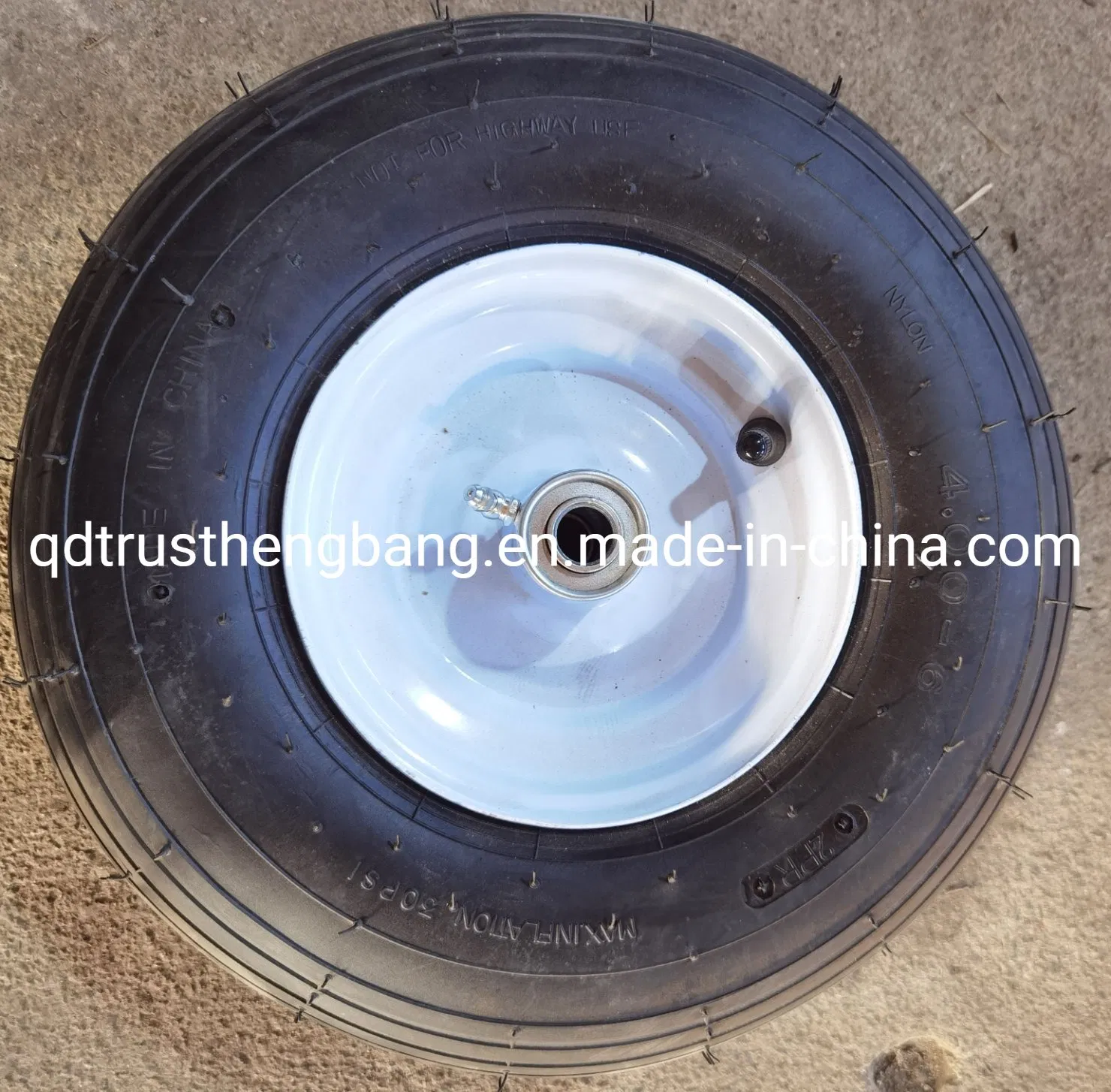 Heavy Duty Utility Replacement Tire Wheel for Wheelbarrow Garden Cart Trailer Wagon