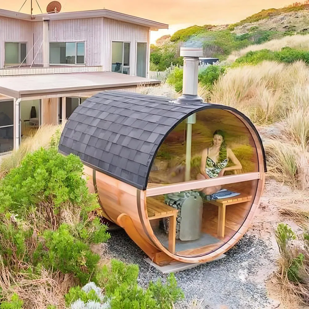 Сауна из массива дерева на 6-8 человек, коммерческая