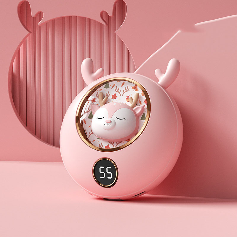 Factory Price New Cute USB Charging Gift Smart Digital Display Customizable Logo Portable Hand Warmer