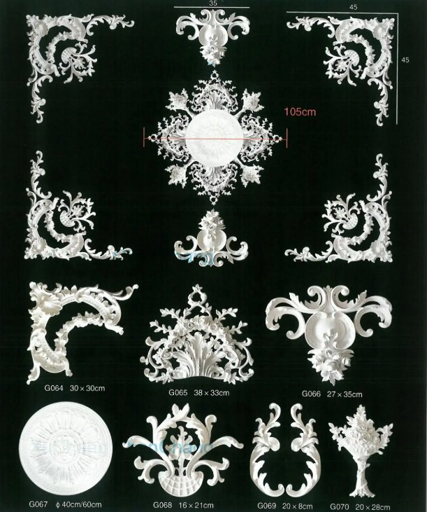 Wholesale Price of Glassfiber Molds for Gypsum Cornice Moulding