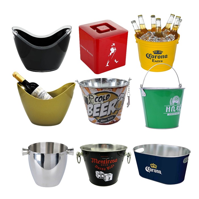 Beverage Brewing 5L 8L 10L Metal Tin Ice Bucket Beer Iced Bucket for Van Brunt Stillhouse Double Cross Brewdog