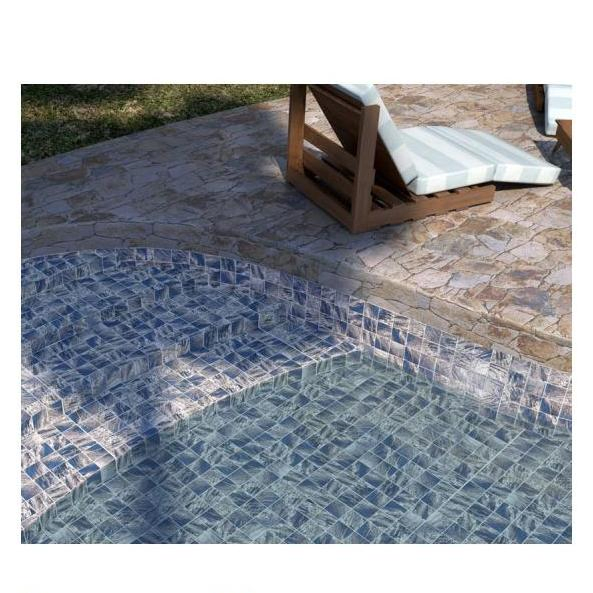 Modern Square Mosaic 97*97mm for Outdoor Villa Hotel Indoor Living Room Decoration Porcelain Pool Tile for Swimming