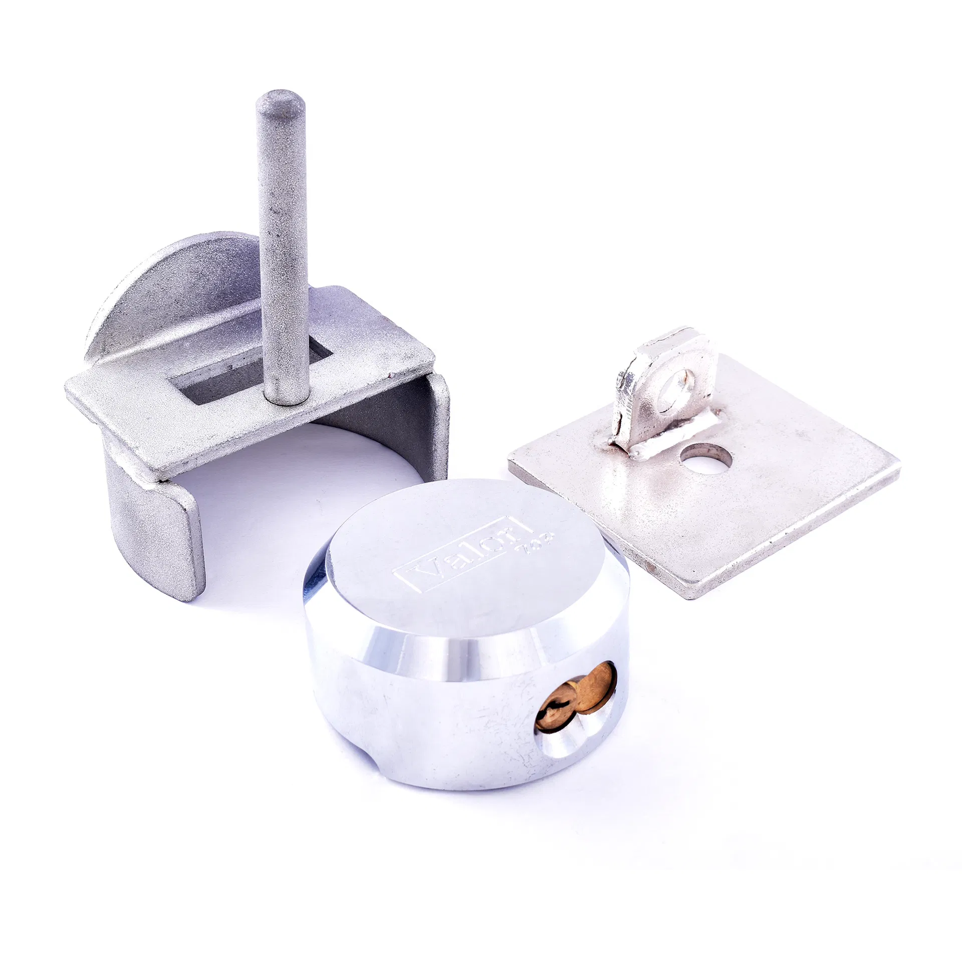 Puck Lock Hidden Shackle Hockey Puck Heavy Duty Padlock Van&Trailer Door Lock