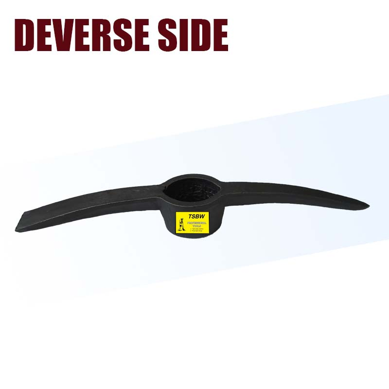 P407 Garden Construction Digging Farming Mattock Zapapicos Garden Metal Forged Steel Pickaxe