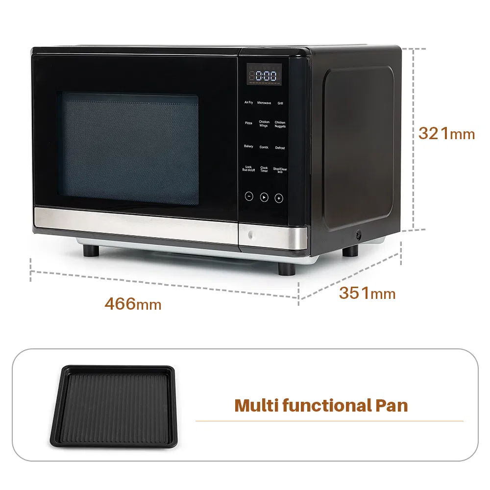 High Quality 17L 3000W Stainless Steel Grill Combi Air Fryer Microwave Oven
