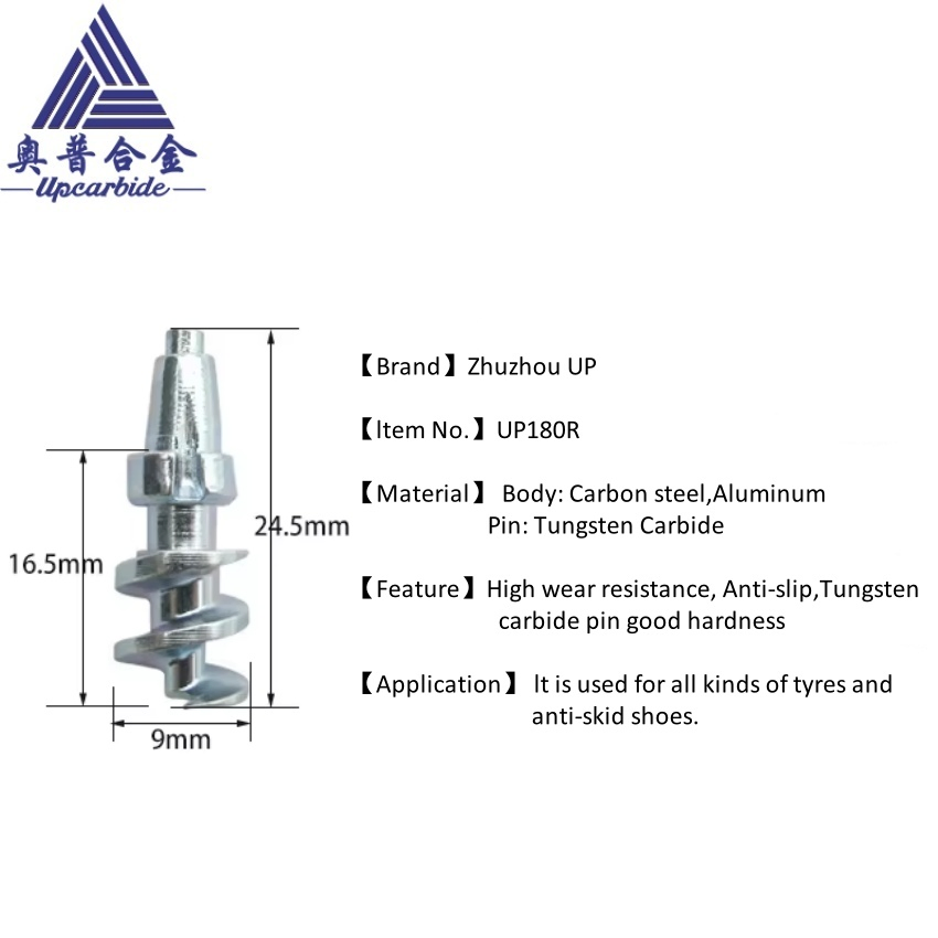 High Resistance Up180r Racing Motorcycle Tire Stud with Tungsten Carbide Tips