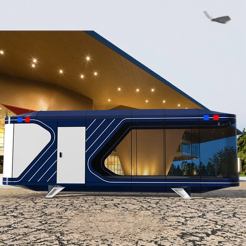 Quick Install Prefabricated Capsule House Units Modern Design for Space-Saving Use in Warehouses Villas Hotels Apartments