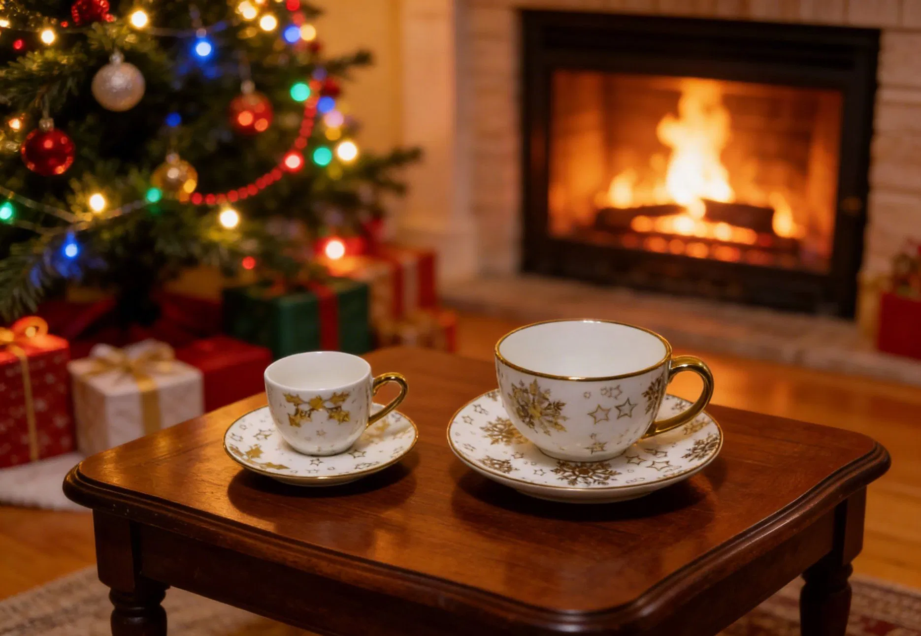 Flashing Decal Christmas Dinner Set, Ceramic Tableware for Home Dinning, New Bone China