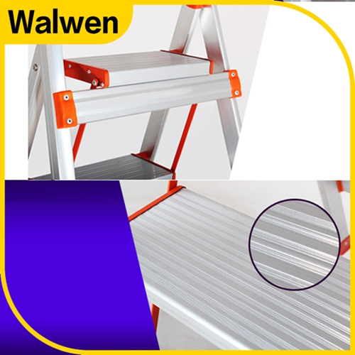 Folding Ligthweight Steel Step Ladder with Safe Rail
