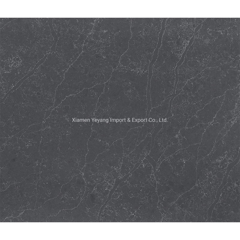 Quartz Slab Man-Made/Artifical Brown/Black Stone Tile Kitchen/Bathroom Countertops Engineered