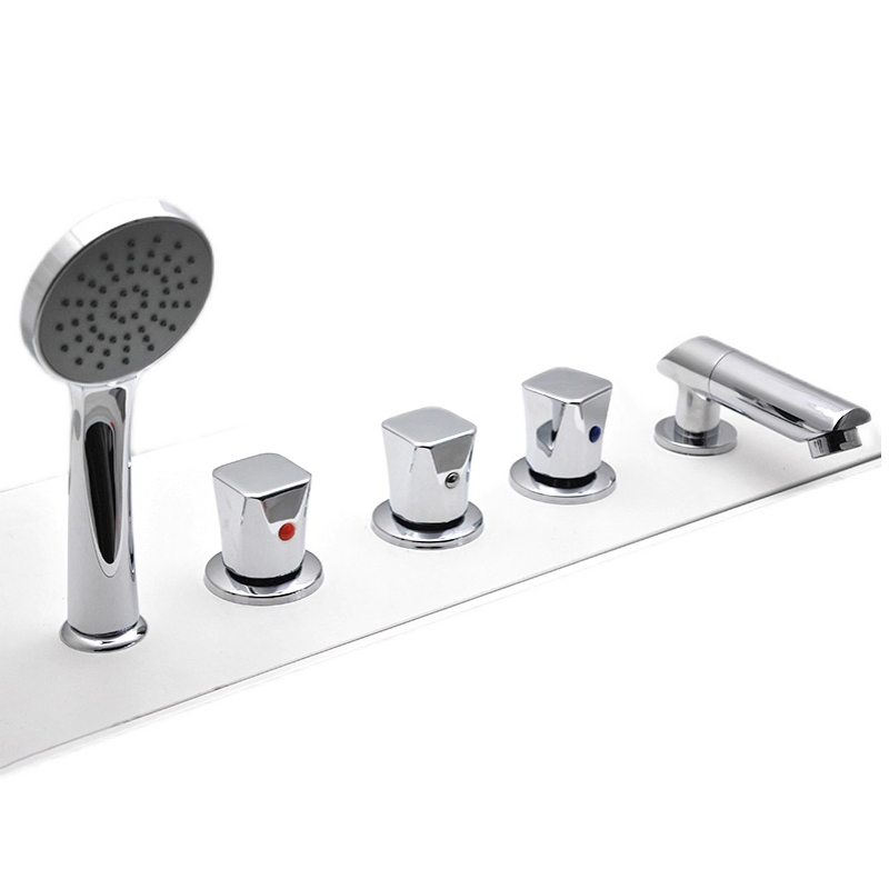 Медный комплект фурнитуры для ванны 5 в 1 с водопадом