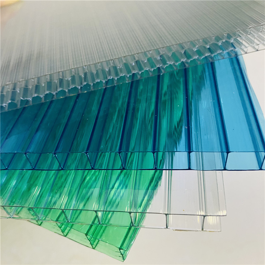 6mm 8mm PC Sunshine Board Plastic Roof Sheets Greenhouse Roofing Polycarbonate Hollow Sheet