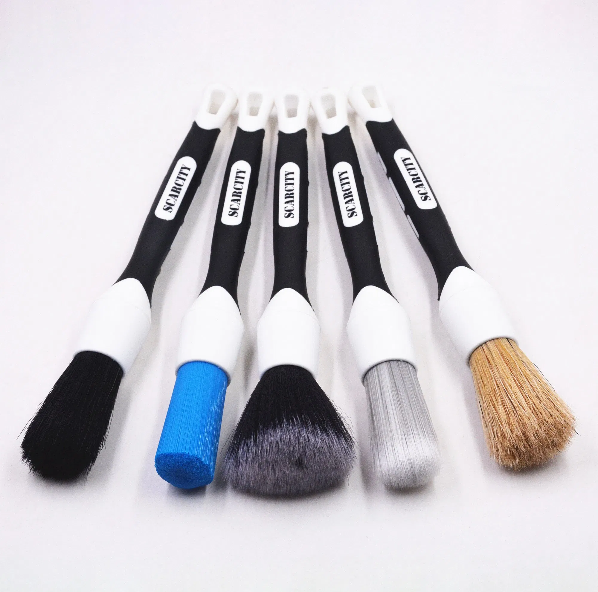 Набор щеток для чистки салона авто 5 шт, микрофибра