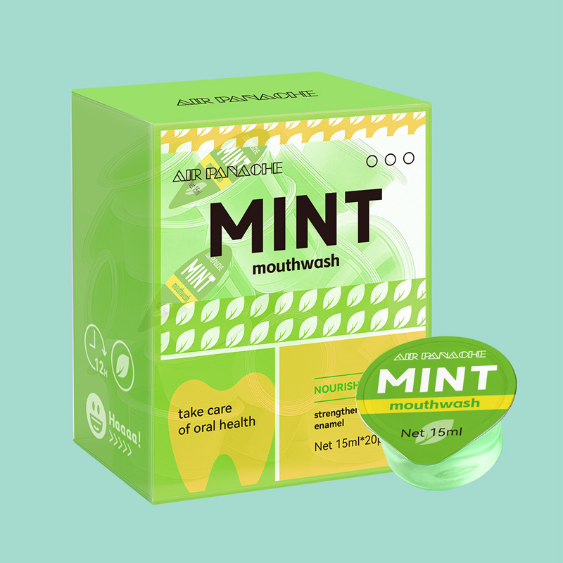 Oral Care Private Label Mini Mouth Wash Custom Mint Fruit Jelly Cup Travel Size Mouthwash Alcohol Free Whitening Mouthwash