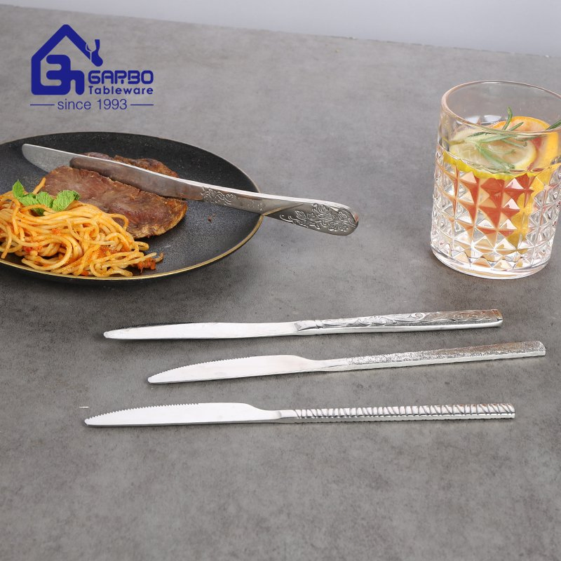 Wholesale Mirror Polish Stainless Steel Durable Sharp Steak Dinner Knife